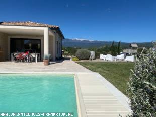 Moderne toegankelijke en comfortabele vakantiewoning met prachtig zicht op de Mont Ventoux